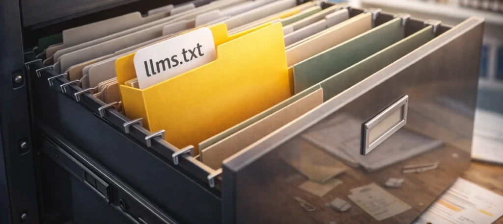 photo llms.txt in simple words