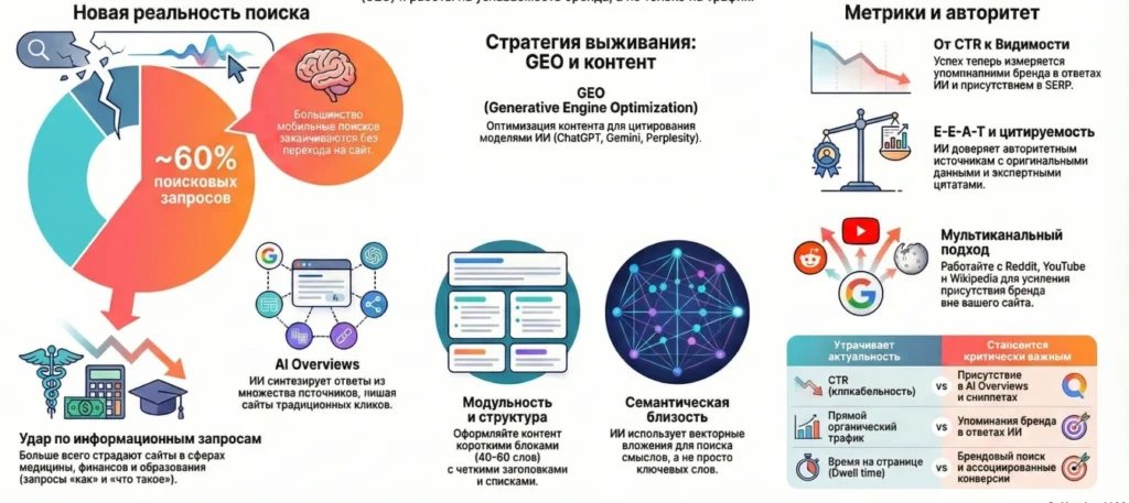 Инфографика о нулевом трафике и о том, как на это повлиять